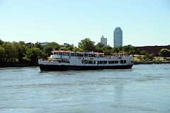 64 New York City Roosevelt Island Circle Line Sightseeing Cruise Boat Going Up The East River With Citigroup Building In Long Island City Queens.jpg